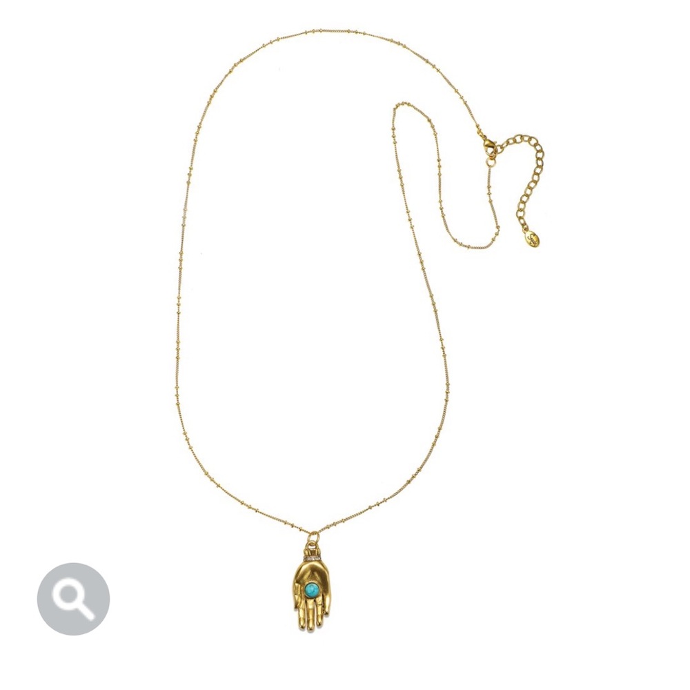 🆕 Sequin NYC: Hand of Fatima Talisman Necklace